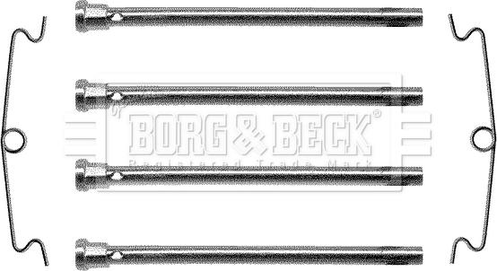 Borg & Beck BBK1024 - Accessory Kit for disc brake Pads autospares.lv