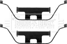 Borg & Beck BBK1343 - Accessory Kit for disc brake Pads autospares.lv