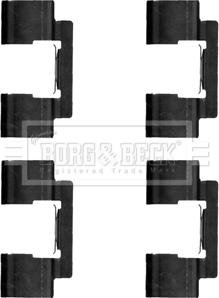 Borg & Beck BBK1383 - Accessory Kit for disc brake Pads autospares.lv