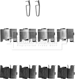 Borg & Beck BBK1338 - Accessory Kit for disc brake Pads autospares.lv