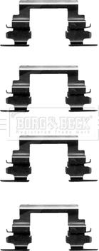 Borg & Beck BBK1370 - Accessory Kit for disc brake Pads autospares.lv