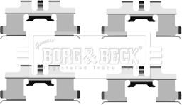 Borg & Beck BBK1372 - Accessory Kit for disc brake Pads autospares.lv