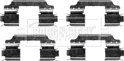 Borg & Beck BBK1240 - Accessory Kit for disc brake Pads autospares.lv