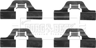 Borg & Beck BBK1203 - Accessory Kit for disc brake Pads autospares.lv