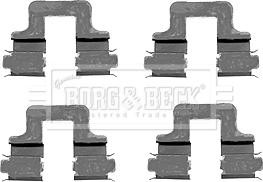 Borg & Beck BBK1230 - Accessory Kit for disc brake Pads autospares.lv