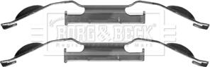 Borg & Beck BBK1228 - Accessory Kit for disc brake Pads autospares.lv