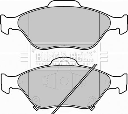 Borg & Beck BBP1999 - Brake Pad Set, disc brake autospares.lv