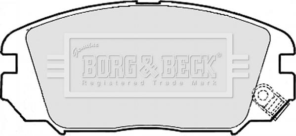 Borg & Beck BBP1956 - Brake Pad Set, disc brake autospares.lv