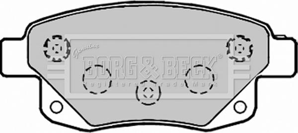 Borg & Beck BBP1966 - Brake Pad Set, disc brake autospares.lv