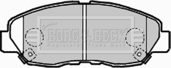 Borg & Beck BBP1962 - Brake Pad Set, disc brake autospares.lv