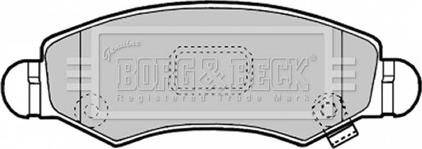 Borg & Beck BBP1900 - Brake Pad Set, disc brake autospares.lv