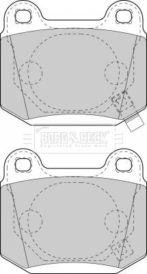 Borg & Beck BBP1907 - Brake Pad Set, disc brake autospares.lv