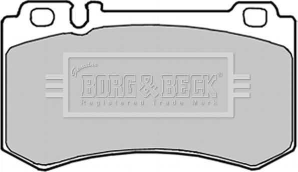 Borg & Beck BBP1916 - Brake Pad Set, disc brake autospares.lv