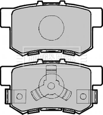 Borg & Beck BBP1985 - Brake Pad Set, disc brake autospares.lv