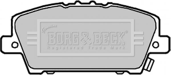 Borg & Beck BBP1986 - Brake Pad Set, disc brake autospares.lv