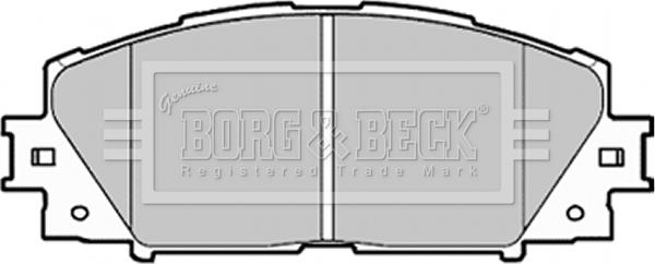 Borg & Beck BBP1987 - Brake Pad Set, disc brake autospares.lv