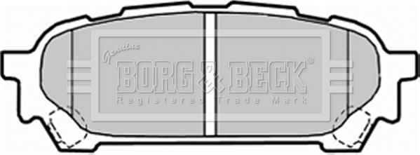 Borg & Beck BBP1935 - Brake Pad Set, disc brake autospares.lv