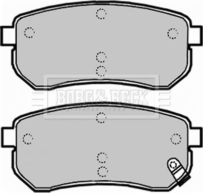 Borg & Beck BBP1932 - Brake Pad Set, disc brake autospares.lv