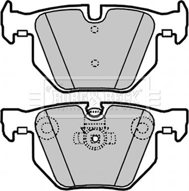 Borg & Beck BBP1937 - Brake Pad Set, disc brake autospares.lv