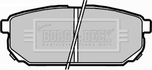 Borg & Beck BBP1925 - Brake Pad Set, disc brake autospares.lv