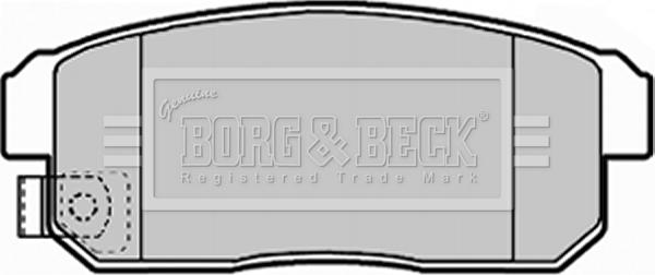 Borg & Beck BBP1921 - Brake Pad Set, disc brake autospares.lv