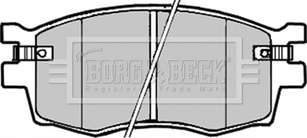 Borg & Beck BBP1923 - Brake Pad Set, disc brake autospares.lv