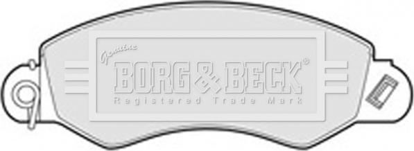 Borg & Beck BBP1976 - Brake Pad Set, disc brake autospares.lv