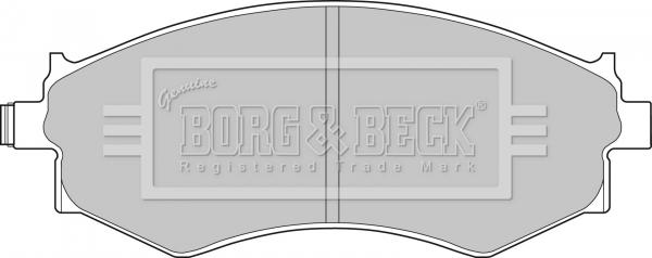 Borg & Beck BBP1494 - Brake Pad Set, disc brake autospares.lv