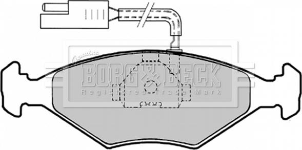Borg & Beck BBP1456 - Brake Pad Set, disc brake autospares.lv