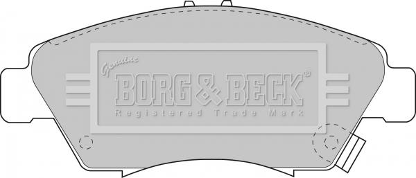 Borg & Beck BBP1457 - Brake Pad Set, disc brake autospares.lv