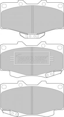 Borg & Beck BBP1469 - Brake Pad Set, disc brake autospares.lv