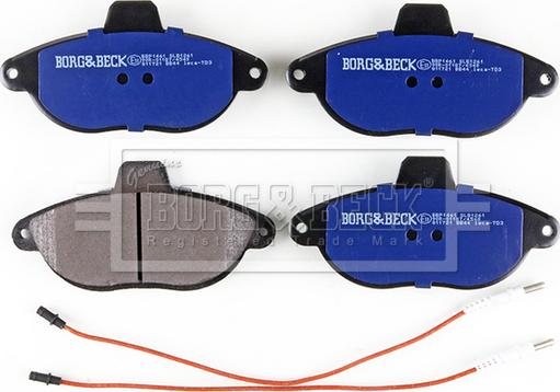 Borg & Beck BBP1461 - Brake Pad Set, disc brake autospares.lv