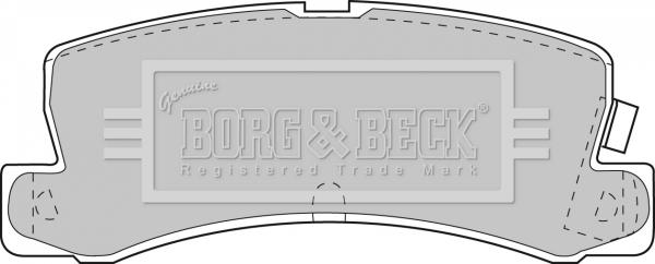 Borg & Beck BBP1405 - Brake Pad Set, disc brake autospares.lv