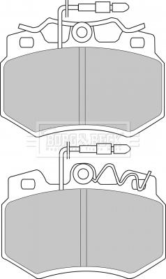 Borg & Beck BBP1403 - Brake Pad Set, disc brake autospares.lv