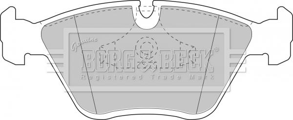 Borg & Beck BBP1407 - Brake Pad Set, disc brake autospares.lv