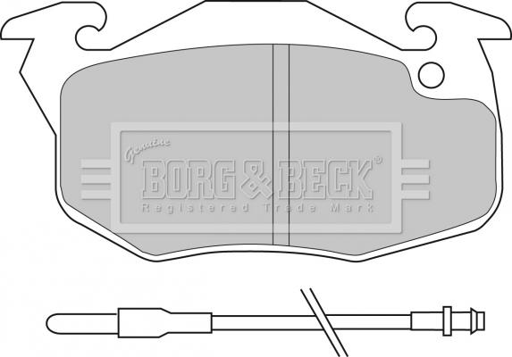 Borg & Beck BBP1414 - Brake Pad Set, disc brake autospares.lv
