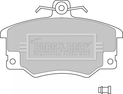 Borg & Beck BBP1410 - Brake Pad Set, disc brake autospares.lv