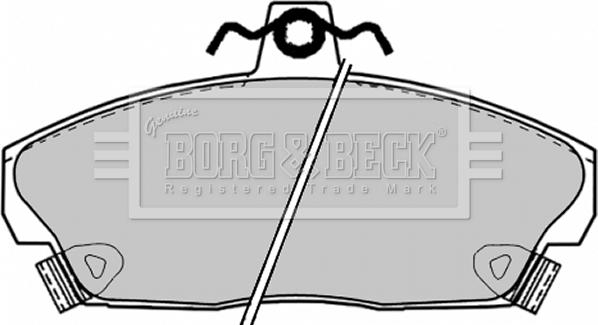 Borg & Beck BBP1417 - Brake Pad Set, disc brake autospares.lv