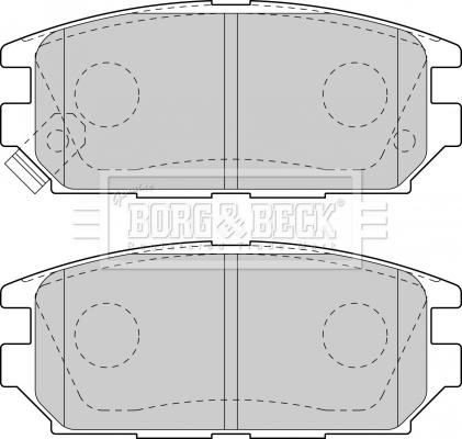 Borg & Beck BBP1489 - Brake Pad Set, disc brake autospares.lv