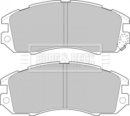 Borg & Beck BBP1480 - Brake Pad Set, disc brake autospares.lv