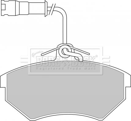 Borg & Beck BBP1439 - Brake Pad Set, disc brake autospares.lv