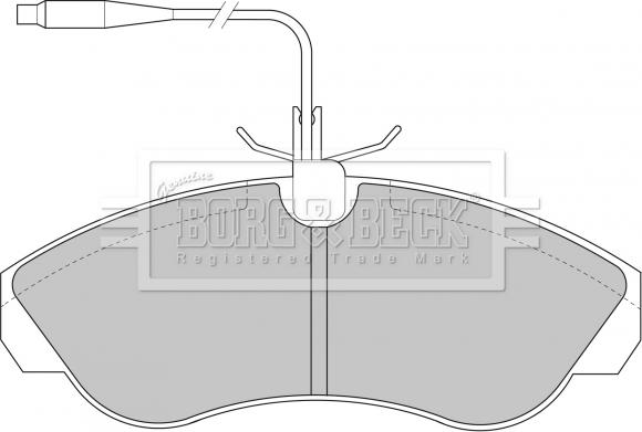 Borg & Beck BBP1430 - Brake Pad Set, disc brake autospares.lv