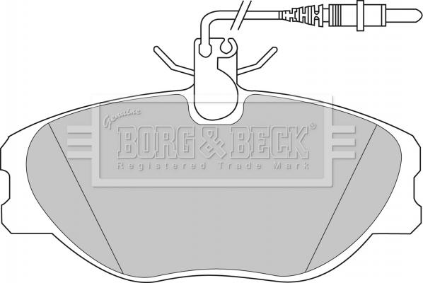 Borg & Beck BBP1438 - Brake Pad Set, disc brake autospares.lv