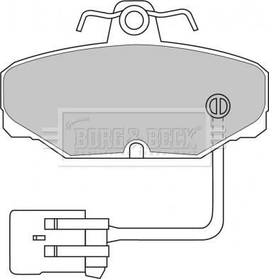 Borg & Beck BBP1433 - Brake Pad Set, disc brake autospares.lv