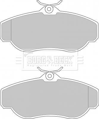 Borg & Beck BBP1429 - Brake Pad Set, disc brake autospares.lv
