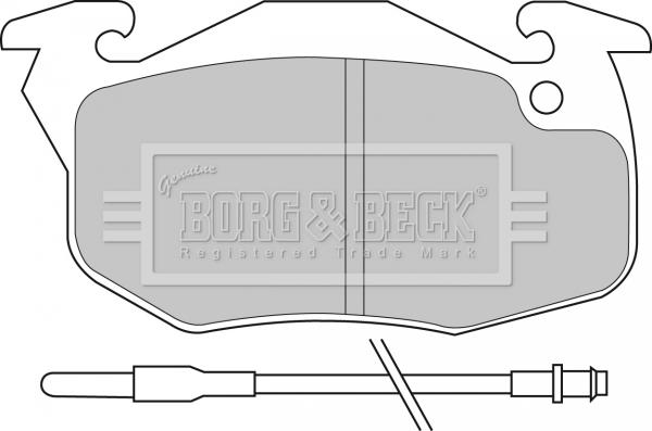 Borg & Beck BBP1425 - Brake Pad Set, disc brake autospares.lv
