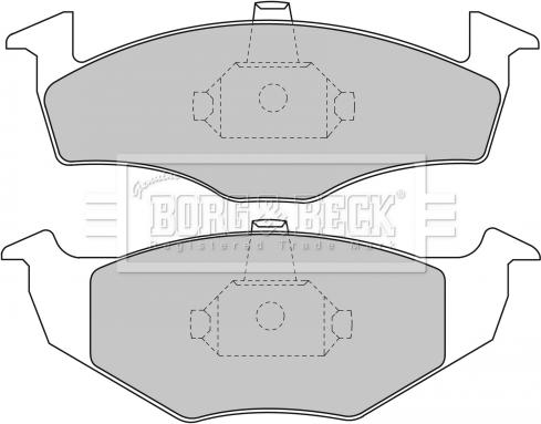 Triscan 1100-060910 - Brake Pad Set, disc brake autospares.lv