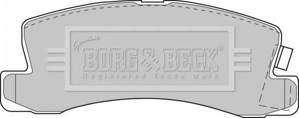 Borg & Beck BBP1477 - Brake Pad Set, disc brake autospares.lv