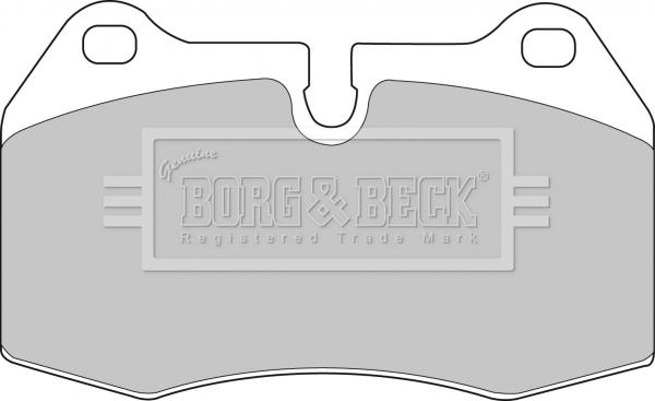 Borg & Beck BBP1596 - Brake Pad Set, disc brake autospares.lv