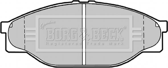 Borg & Beck BBP1548 - Brake Pad Set, disc brake autospares.lv